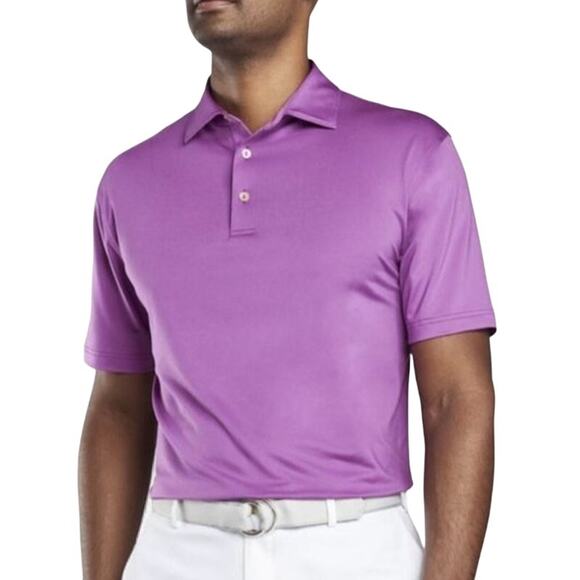 Peter Millar Summer Comfort Polo Golf Jersey Men M Fuchsia Purple MS19EK01 - Picture 1 of 13